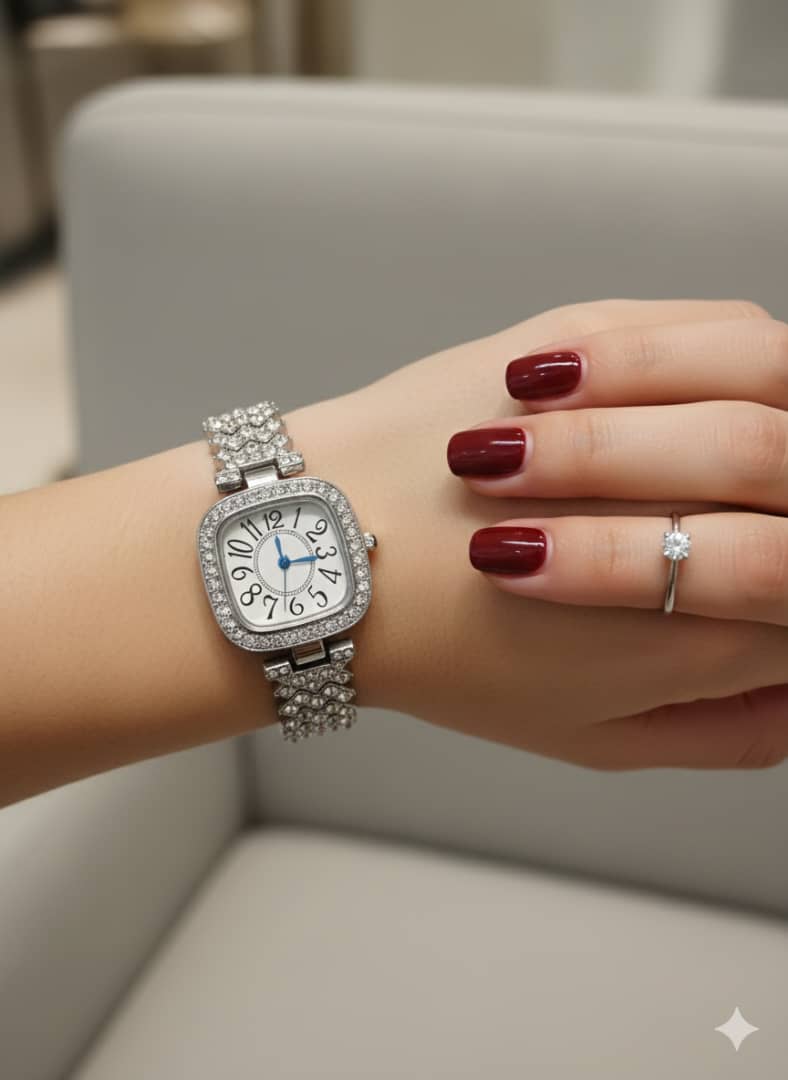 تصویر ساعت فول نگین 